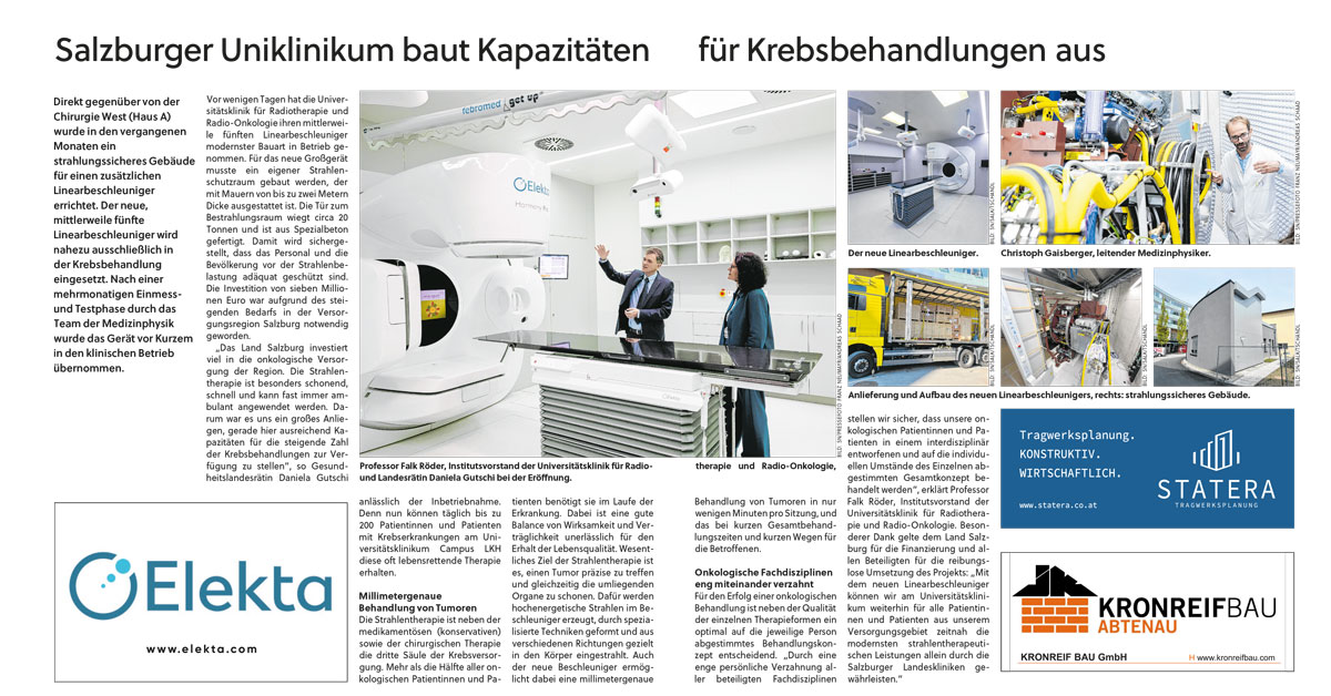 Bauprojekt Linac STATERA Statik