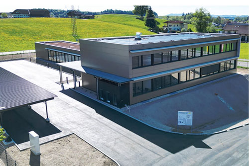 Bauprojekt Sapotec Neubau Bürogebäude Produktionshalle Lagerhalle Statik