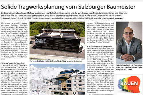 STATERA Tragwerksplanung vom Salzburger Baumeister